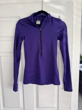 Nike Purple Long Sleeve Half-Zip Training Top